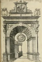 An illustration from Labyrinthe royal de l'Hercule gaulois triomphant : sur le suject des fortunes, batailles, victoires, trophées, triomphes, mariage & autres faicts heroiques & memorables de tres-auguste & tres-chrestien prince Henry IIII roy de France & de Navarre : representé à l'entrée trimphante de la royne en la cité d'Avignon, le 19 nouembre l'an MDC, ou sont contenues les magnificences et triomphes dressez à cet effect par ladicte ville (1601)