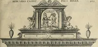 An illustration from Labyrinthe royal de l'Hercule gaulois triomphant : sur le suject des fortunes, batailles, victoires, trophées, triomphes, mariage & autres faicts heroiques & memorables de tres-auguste & tres-chrestien prince Henry IIII roy de France & de Navarre : representé à l'entrée trimphante de la royne en la cité d'Avignon, le 19 nouembre l'an MDC, ou sont contenues les magnificences et triomphes dressez à cet effect par ladicte ville (1601)