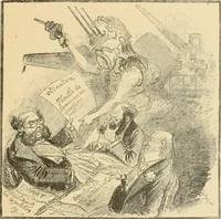 An illustration from La caricature et les caricaturistes ; (1900)