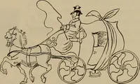 An illustration from La carrozza nella storia della locomozione (1901)