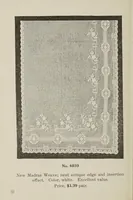 Picture 4 of 13 from Lace curtains : Nottingham, bobbinette, corded Arabians ... custom made draperies, laces, over drapes, bed sets, door panels (1910), leaf 14