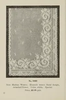 Picture 6 of 13 from Lace curtains : Nottingham, bobbinette, corded Arabians ... custom made draperies, laces, over drapes, bed sets, door panels (1910), leaf 20