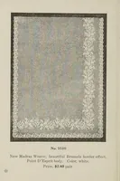 Picture 8 of 13 from Lace curtains : Nottingham, bobbinette, corded Arabians ... custom made draperies, laces, over drapes, bed sets, door panels (1910), leaf 24