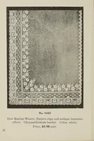 Picture 11 of 13 from Lace curtains : Nottingham, bobbinette, corded Arabians ... custom made draperies, laces, over drapes, bed sets, door panels (1910), leaf 28