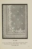 Picture 1 of 13 from Lace curtains : Nottingham, bobbinette, corded Arabians ... custom made draperies, laces, over drapes, bed sets, door panels (1910), leaf 9
