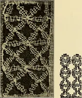 An illustration from A lace guide for makers and collectors; with bibliography and five-language nomenculture, profusely illus. with halftone plates and key designs (1920)