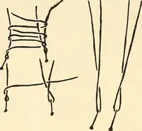 An illustration from A lace guide for makers and collectors; with bibliography and five-language nomenculture, profusely illus. with halftone plates and key designs (1920)
