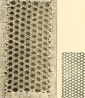 An illustration from A lace guide for makers and collectors; with a bibliography and five-language nomenclature, profusely illus. with halftone plates and key designs (1920)