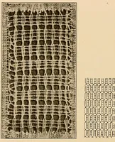 An illustration from A lace guide for makers and collectors; with a bibliography and five-language nomenclature, profusely illus. with halftone plates and key designs (1920)