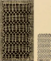 An illustration from A lace guide for makers and collectors; with a bibliography and five-language nomenclature, profusely illus. with halftone plates and key designs (1920)