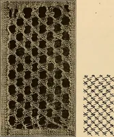 An illustration from A lace guide for makers and collectors; with a bibliography and five-language nomenclature, profusely illus. with halftone plates and key designs (1920)