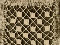 An illustration from A lace guide for makers and collectors; with a bibliography and five-language nomenclature, profusely illus. with halftone plates and key designs (1920)
