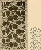 An illustration from A lace guide for makers and collectors; with a bibliography and five-language nomenclature, profusely illus. with halftone plates and key designs (1920)