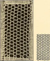 An illustration from A lace guide for makers and collectors; with a bibliography and five-language nomenclature, profusely illus. with halftone plates and key designs (1920)