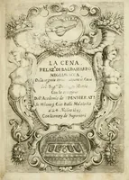 An illustration from La cena : relaz.e (1633)