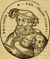 Picture 52 of 73 from La chronique des roys de France, puis Pharamond iusques au roy Henry, troisiesme, selon la computation des ans, iusques en l'an mil cinq cens soixante & quinze : Le catalogue des papes, puis S. Pierre iusques à Gregoire, treiziesme du nom. Le Catalogue des empereurs, puis Octouian Cesar iusques à Maximilian, present (1576), leaf 196