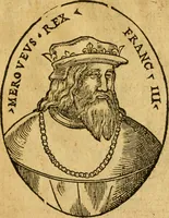An illustration from La chronique des roys de France, puis Pharamond iusques au roy Henry, troisiesme, selon la computation des ans, iusques en l'an mil cinq cens soixante & quinze : Le catalogue des papes, puis S. Pierre iusques à Gregoire, treiziesme du nom. Le Catalogue des empereurs, puis Octouian Cesar iusques à Maximilian, present (1576)