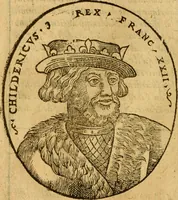 An illustration from La chronique des roys de France, puis Pharamond iusques au roy Henry, troisiesme, selon la computation des ans, iusques en l'an mil cinq cens soixante & quinze : Le catalogue des papes, puis S. Pierre iusques à Gregoire, treiziesme du nom. Le Catalogue des empereurs, puis Octouian Cesar iusques à Maximilian, present (1576)