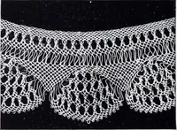 An illustration from Lacis, practical instructions in filet brodé or darning on net; (1909)