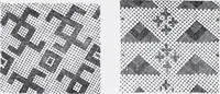 An illustration from Lacis, practical instructions in filet brodé or darning on net; (1909)