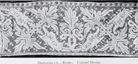 An illustration from Lacis, practical instructions in filet brodé or darning on net; (1909)