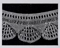 An illustration from Lacis, practical instructions in filet brodé or darning on net: (1909)
