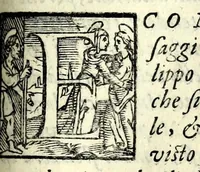 An illustration from La cofanaria : commedia (1593)