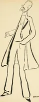 Picture 30 of 51 from La comédie-francaise [1905-1906]; dessins. Avec la préf. de Robert de Montesquiou (1906), leaf 158