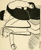 An illustration from La comédie-francaise [1905-1906]; dessins. Avec la préf. de Robert de Montesquiou (1906)
