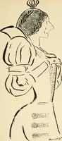 An illustration from La comédie-francaise [1905-1906]; dessins. Avec la préf. de Robert de Montesquiou (1906)