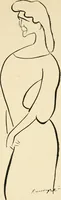 Picture 43 of 51 from La comédie-francaise [1905-1906]; dessins. Avec la préf. de Robert de Montesquiou (1906), leaf 210