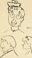 An illustration from La comédie-francaise [1905-1906]; dessins. Avec la préf. de Robert de Montesquiou (1906)
