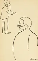 An illustration from La comédie-francaise [1905-1906]; dessins. Avec la préf. de Robert de Montesquiou (1906)