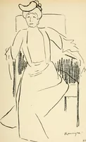 Picture 13 of 51 from La comédie-francaise [1905-1906]; dessins. Avec la préf. de Robert de Montesquiou (1906), leaf 86