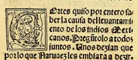 An illustration from La conquista de Mexico. 1552 (1553)
