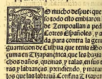 An illustration from La conquista de Mexico. 1552 (1553)