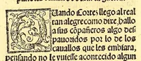 An illustration from La conquista de Mexico. 1552 (1553)