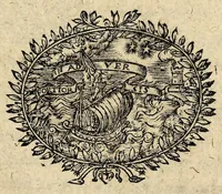 An illustration from La conversion des sauvages qui ont esté baptizés en la Nouvelle France, cette annee 1610. : avec vn bref recit du voyage du sieur de Poutrincourt (1610)