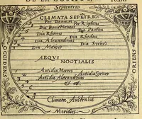 Picture 1 of 16 from La cosmographie de Pierre Apian, libure tresutile, traictant de toutes les regions [et] pays du monde par artifice astronomicque, nouuellement traduict de latin en françois. ; Et par Gemma Frison ... corrige. Auecq[ue] aultres libures du mesme Gemma Fr. appartenantz audict artifice, com[m]e la page ensuyuante la declaire (1544), leaf 21