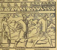 Picture 8 of 21 from La cosmographie de Pierre Apian, ... traictant de toutes les regions, pais, villes, [et] citez du monde, par artifice astronomique, (1551), leaf 39