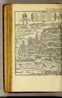 An illustration from La cosmographie vniuerselle de tout le monde. : En laquelle, suiuant les auteurs plus dignes de foy, sont au vray descriptes toutes les parties habitables, & non habitables de la terre, & de la mer, leurs assiettes & choses qu'elles produisent ... auec plusieurs autres choses, le sommaire desquelles se void en la page suiuante. (1575)