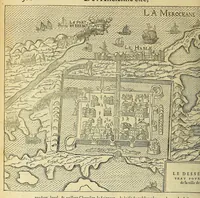 An illustration from La cosmographie vniuerselle de tout le monde. : En laquelle, suiuant les auteurs plus dignes de foy, sont au vray descriptes toutes les parties habitables, & non habitables de la terre, & de la mer, leurs assiettes & choses qu'elles produisent ... auec plusieurs autres choses, le sommaire desquelles se void en la page suiuante. (1575)