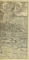 An illustration from La cosmographie vniuerselle de tout le monde. : En laquelle, suiuant les auteurs plus dignes de foy, sont au vray descriptes toutes les parties habitables, & non habitables de la terre, & de la mer, leurs assiettes & choses qu'elles produisent ... auec plusieurs autres choses, le sommaire desquelles se void en la page suiuante. (1575)