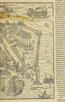 An illustration from La cosmographie vniuerselle de tout le monde. : En laquelle, suiuant les auteurs plus dignes de foy, sont au vray descriptes toutes les parties habitables, & non habitables de la terre, & de la mer, leurs assiettes & choses qu'elles produisent ... auec plusieurs autres choses, le sommaire desquelles se void en la page suiuante. (1575)