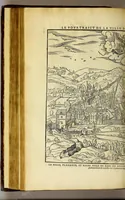 An illustration from La cosmographie vniuerselle de tout le monde. : En laquelle, suiuant les auteurs plus dignes de foy, sont au vray descriptes toutes les parties habitables, & non habitables de la terre, & de la mer, leurs assiettes & choses qu'elles produisent ... auec plusieurs autres choses, le sommaire desquelles se void en la page suiuante. (1575)
