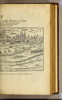 An illustration from La cosmographie vniuerselle de tout le monde. : En laquelle, suiuant les auteurs plus dignes de foy, sont au vray descriptes toutes les parties habitables, & non habitables de la terre, & de la mer, leurs assiettes & choses qu'elles produisent ... auec plusieurs autres choses, le sommaire desquelles se void en la page suiuante. (1575)