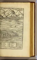 An illustration from La cosmographie vniuerselle de tout le monde. : En laquelle, suiuant les auteurs plus dignes de foy, sont au vray descriptes toutes les parties habitables, & non habitables de la terre, & de la mer, leurs assiettes & choses qu'elles produisent ... auec plusieurs autres choses, le sommaire desquelles se void en la page suiuante. (1575)