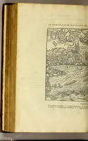 An illustration from La cosmographie vniuerselle de tout le monde. : En laquelle, suiuant les auteurs plus dignes de foy, sont au vray descriptes toutes les parties habitables, & non habitables de la terre, & de la mer, leurs assiettes & choses qu'elles produisent ... auec plusieurs autres choses, le sommaire desquelles se void en la page suiuante. (1575)