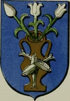 An illustration from Lacunar basilicae Sancti Macarii, aberdonensis : the heraldic ceiling of the cathedral church of St. Machar, old Aberdeen, described in historical and armorial detail by William Duguid Geddes, LL.D., and Peter Duguid (1888)