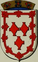 An illustration from Lacunar basilicae Sancti Macarii, aberdonensis : the heraldic ceiling of the cathedral church of St. Machar, old Aberdeen, described in historical and armorial detail by William Duguid Geddes, LL.D., and Peter Duguid (1888)